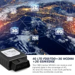 NEW MICODUS OBD GPS Tracker 4G MV55G 9-50V Engine ON/OFF Alarm GPS Car Tracker Tracking Device Plug Out Alarm LIFETIME Free APP