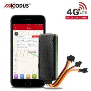 Wired Waterproof Vehicle Tracker ACC Detection Oil Cut Off 4G Mini Car Tracking Device Accurate Satellite Locator MiCODUS MV400G