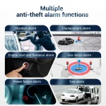 4G Car Tracking Device Door Sensor Engine Cut Off Vehicle GPS Tracker MiCODUS MV810G SOS Voice Monitor Fleet GPS Locator