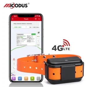 Pet GPS Tracker 4G 4000mah Long Battery Life Waterproof Dogs GPS Sound Light Tracking Hound Location Device MiCODUS MP50G